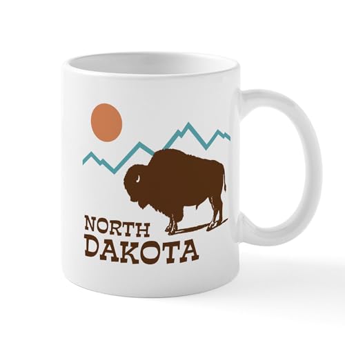 White - North Dakota Mug