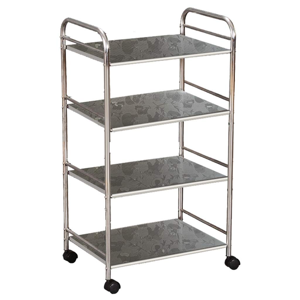 Stainless Steel Kitchen Pot Rack Organizer - 3-Tier Cookware Storage Shelf for Pans, Lids & Utensils - Space Saving Cabinet & Countertop Organizer for Small Kitchens & Pantries