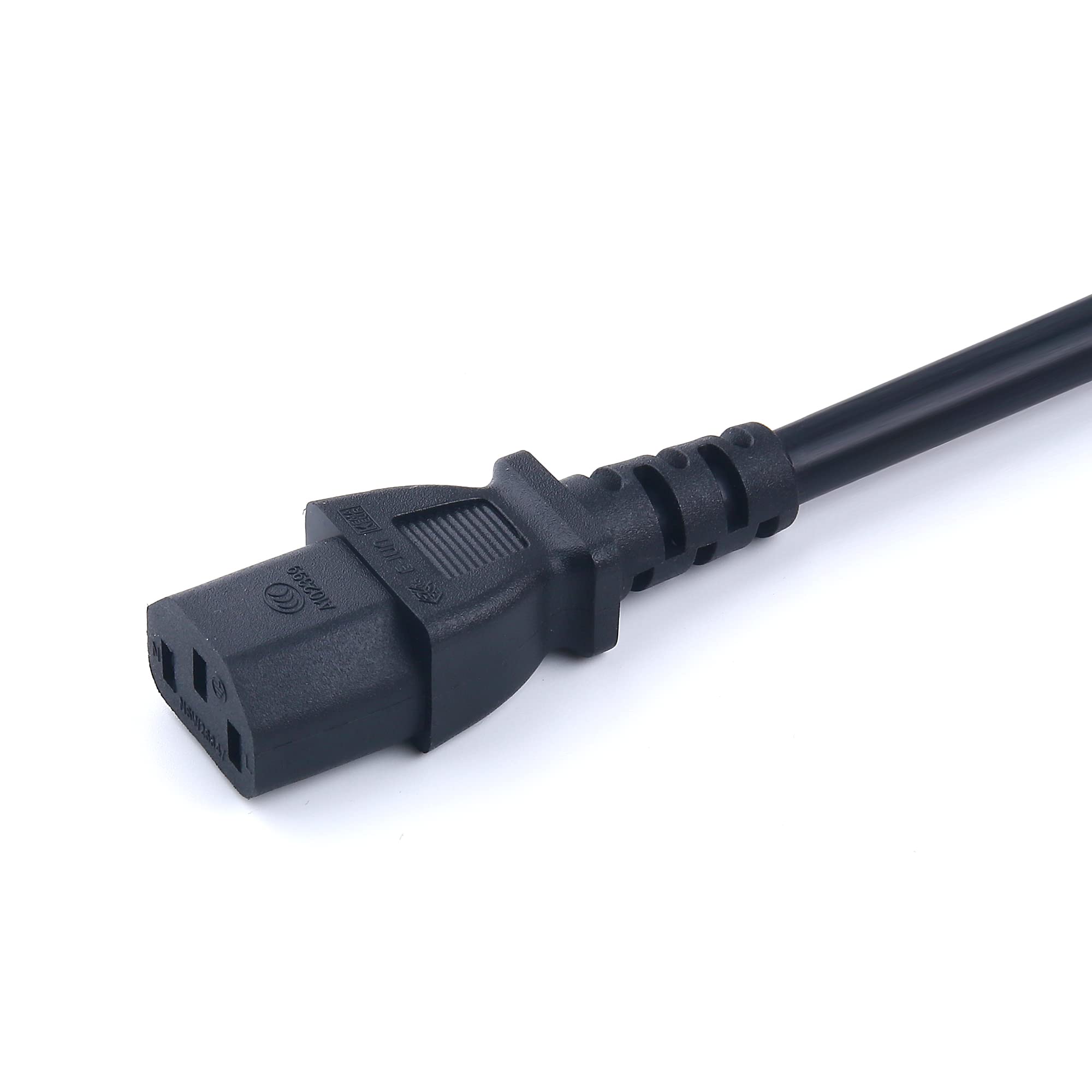 C14 to C13 + C19 Y Splitter Power Cord - 30cm Single Male to Dual Female Adapter Cable for Server, UPS & Data Center Power Distribution