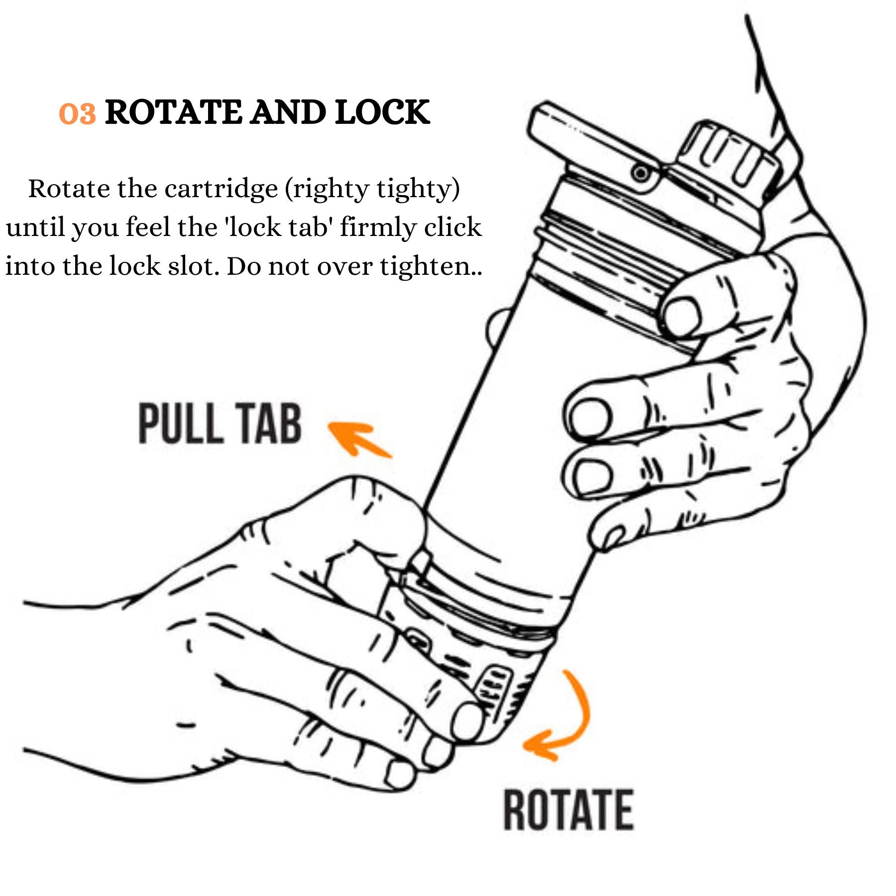 GRAYL UltraPress™ Replacement Water Purifier Cartridge - Portable Filter for Travel, Hiking, and Emergency Preparedness