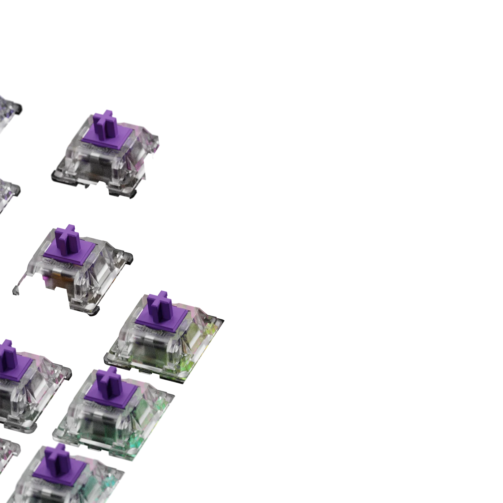 Glorious Mako Tactile Mechanical Keyboard Switches - MX Style 65g ISO Compatible for Gaming & Typing