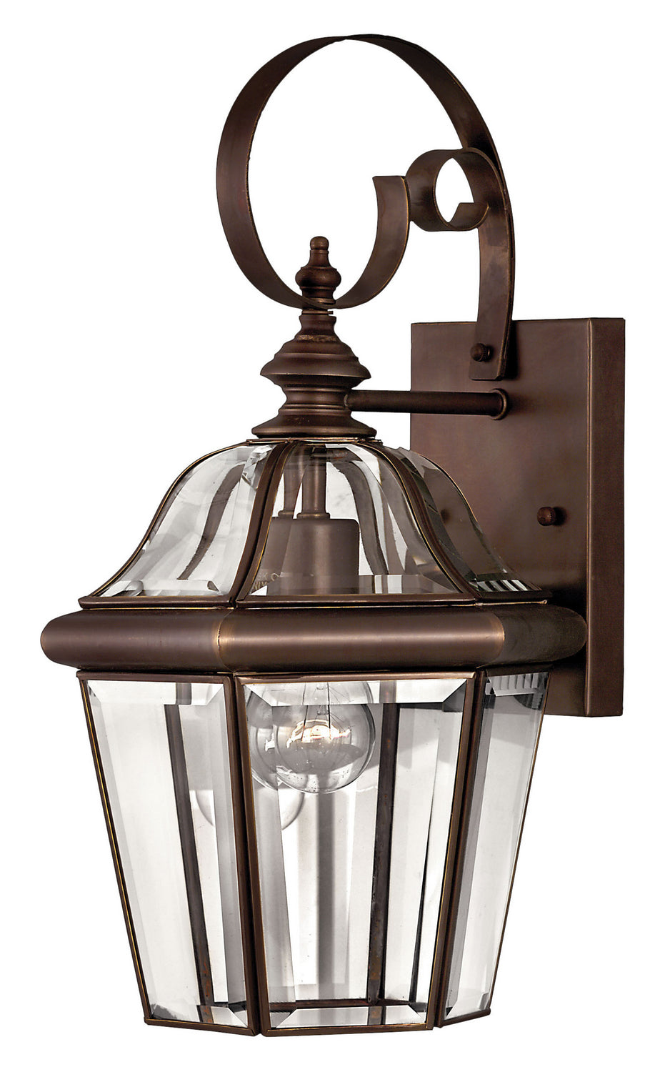 Augusta LED Wall Mount Light Fixture in Copper Bronze - Modern Lighting for Living Room, Bedroom & Hallway