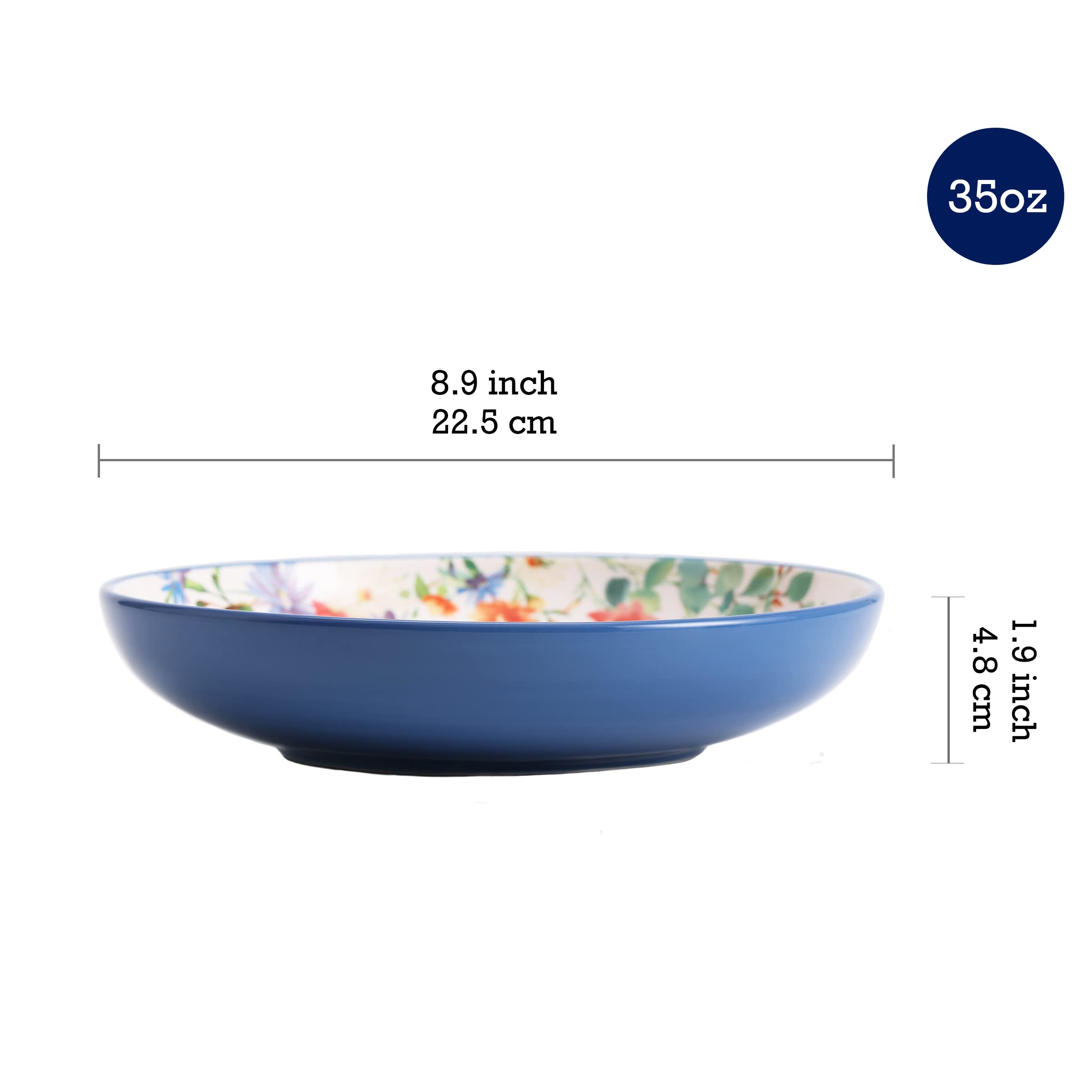 Bico Summer Provence 16-Piece Ceramic Dinnerware Set - Service for 4 Includes 11