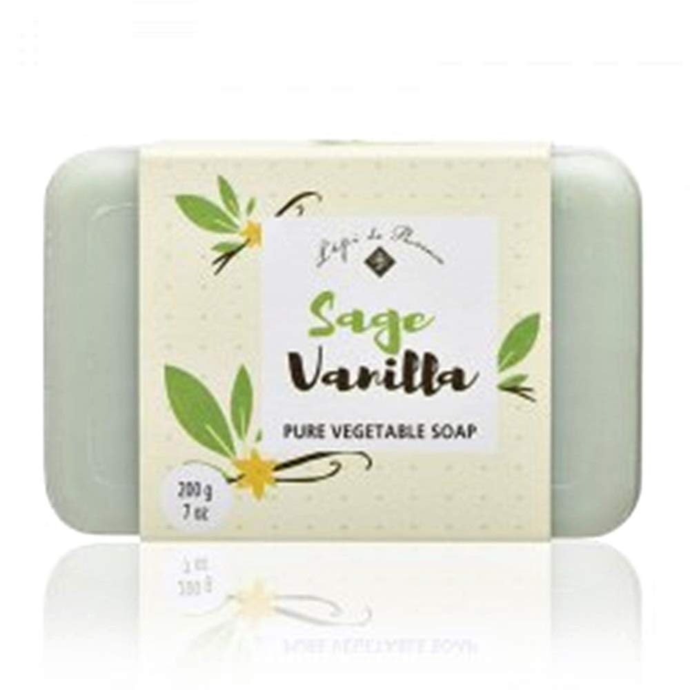 Epi de Provence Sage Vanilla Shea Butter Soap - 200g | Natural Handmade Soap for Dry Skin | Perfect for Gifts, Spa Day & Relaxing Bath Time