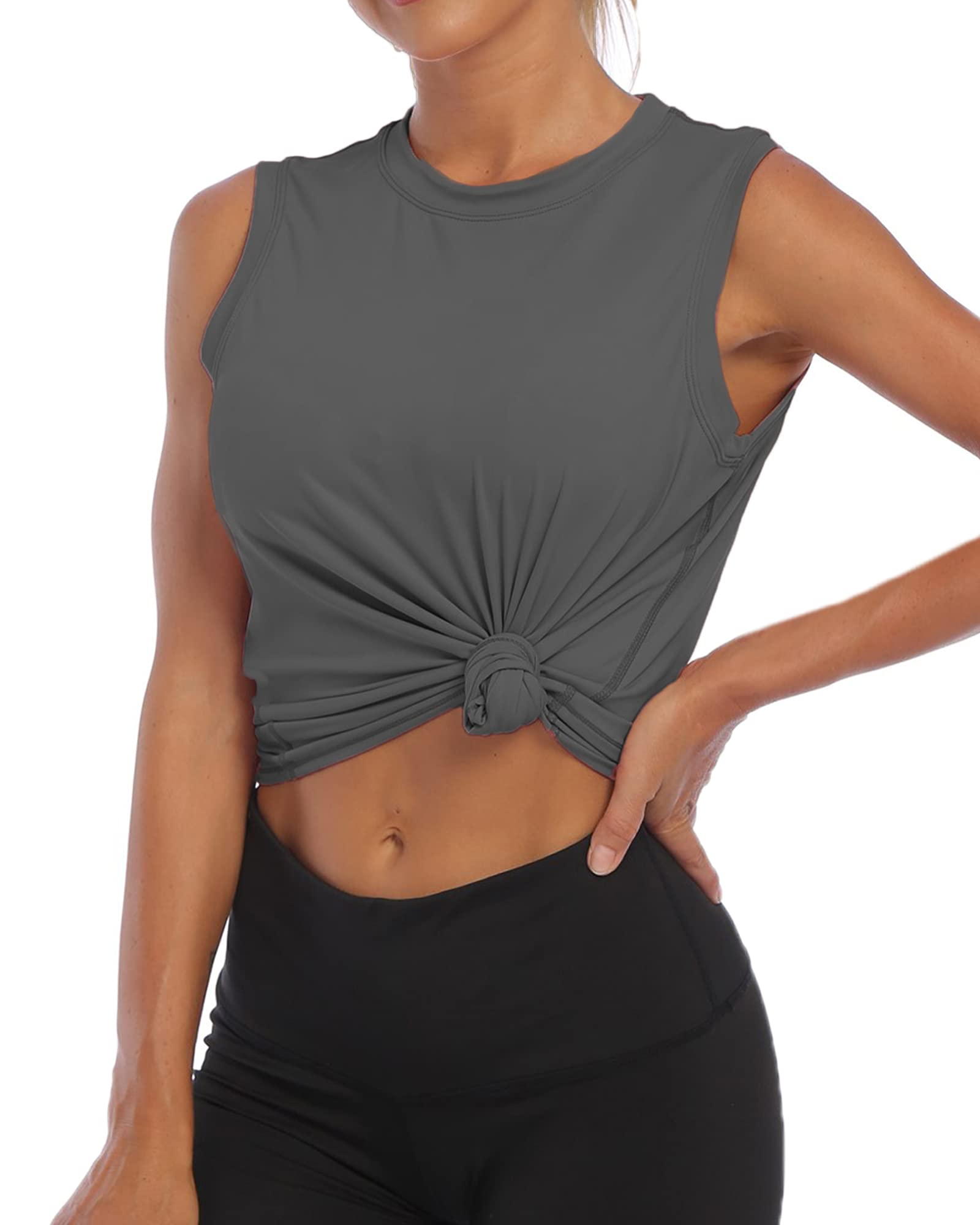 Best Women's Workout Tank Tops - Sleeveless Athletic Crop Tops for Running & Gym - Breathable Cool Fitness Shirts for Yoga, HIIT & Summer Workouts