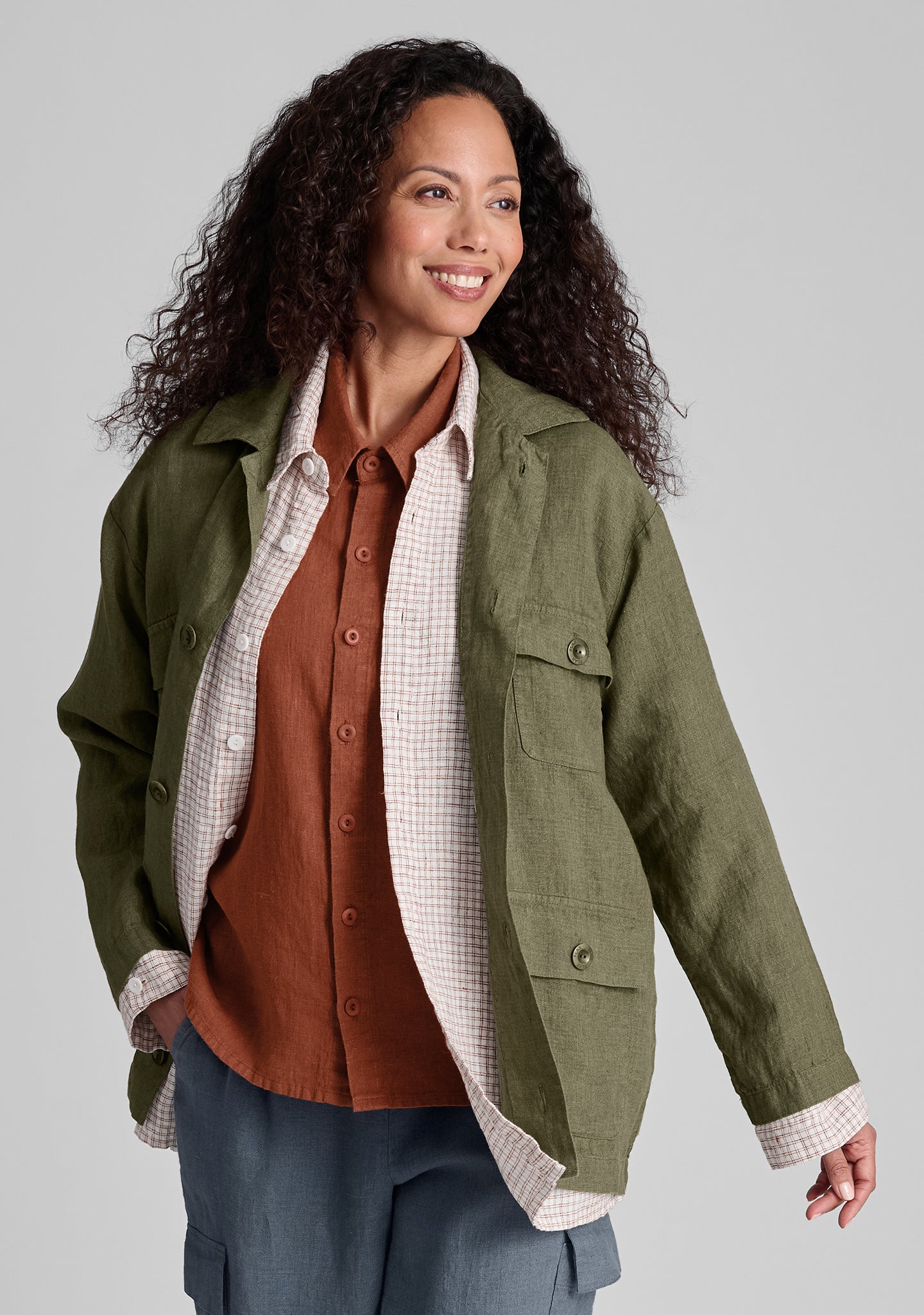 Grateful Jacket - Premium Linen Jacket for Men & Women | Lightweight Summer Blazer for Casual Outings, Beach Cover-Up & Outdoor Adventures