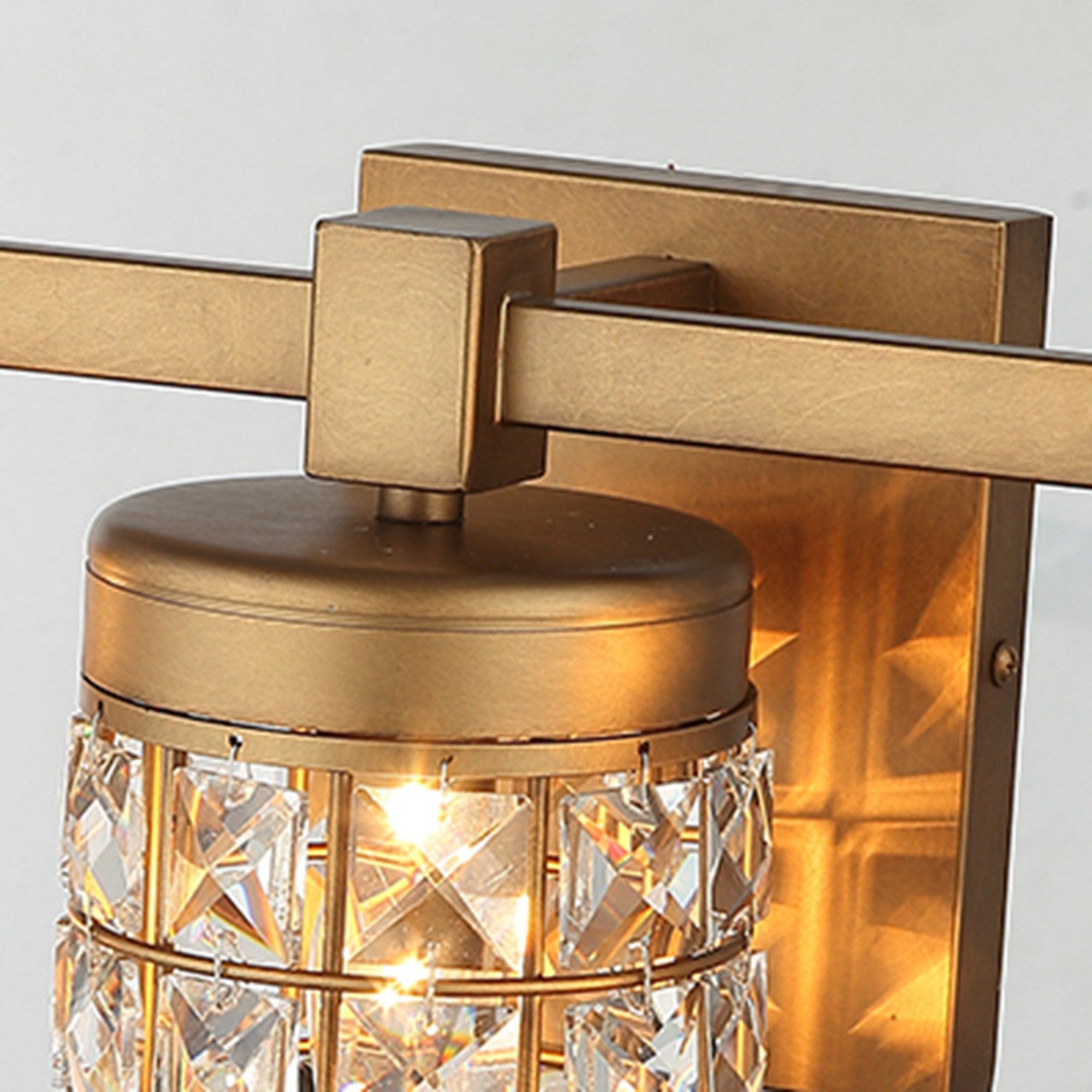 3-Light Modern Gold Wall Sconce - Elegant Lighting for Living Room, Bedroom, or Hallway