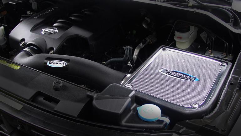 2004-2015 Nissan Titan/Armada 5.6L V8 & 2004-2010 Infiniti QX56 5.6L Closed Box Air Intake System - High Performance Cold Air Intake for Improved Engine Power and Fuel Efficiency - Perfect for Off-Roading, Towing, and Performance Upgrades