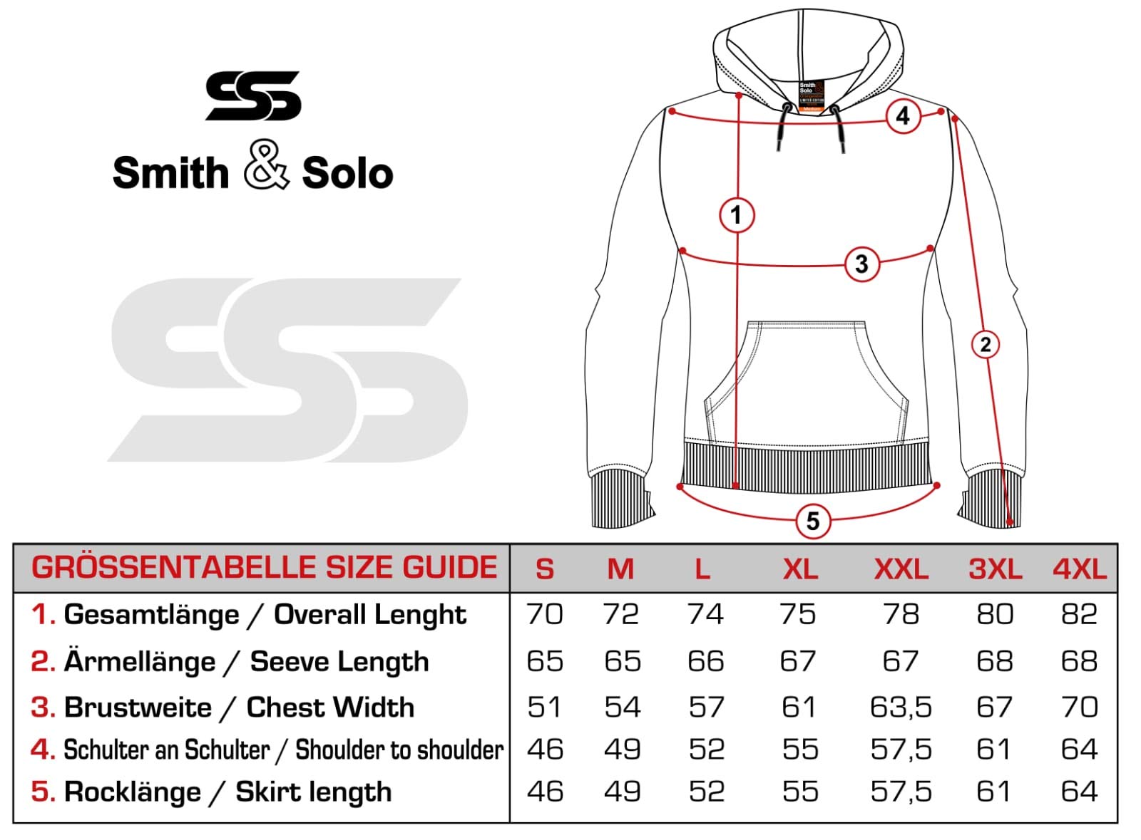 Smith & Solo Men's Hooded Sweatshirt - Long Sleeve Crewneck Cotton Blend Pullover for Workout & Casual Wear - High Quality Hoodie for Men & Teens - Perfect for Gym, Running, and Everyday Comfort