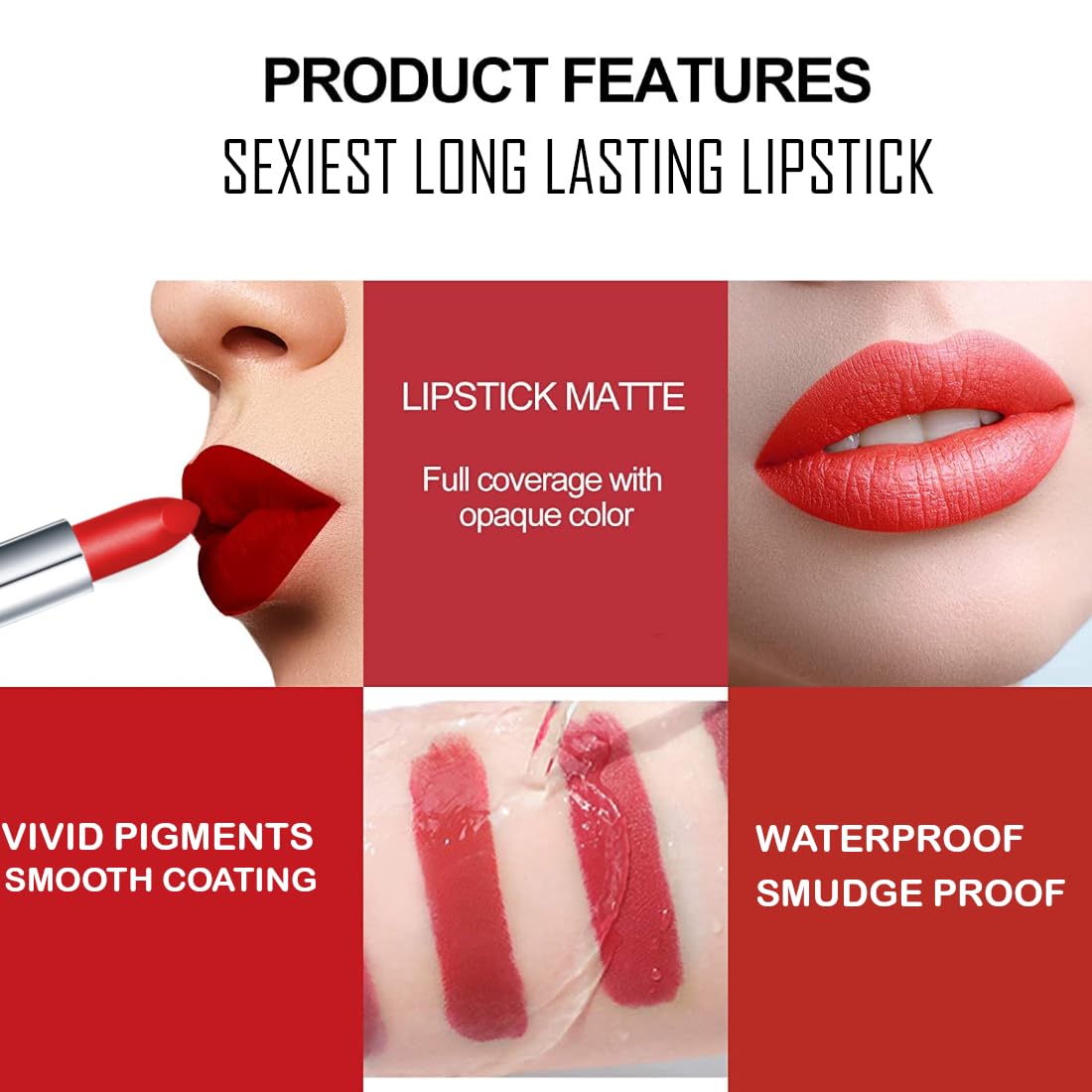 VARS LONDON ADS Balm Super Matte Lipstick - 12 Piece Combo Pack | Amplified Cream Lipstick for Long-Lasting Wear - Perfect for Parties, Date Nights & Everyday Makeup