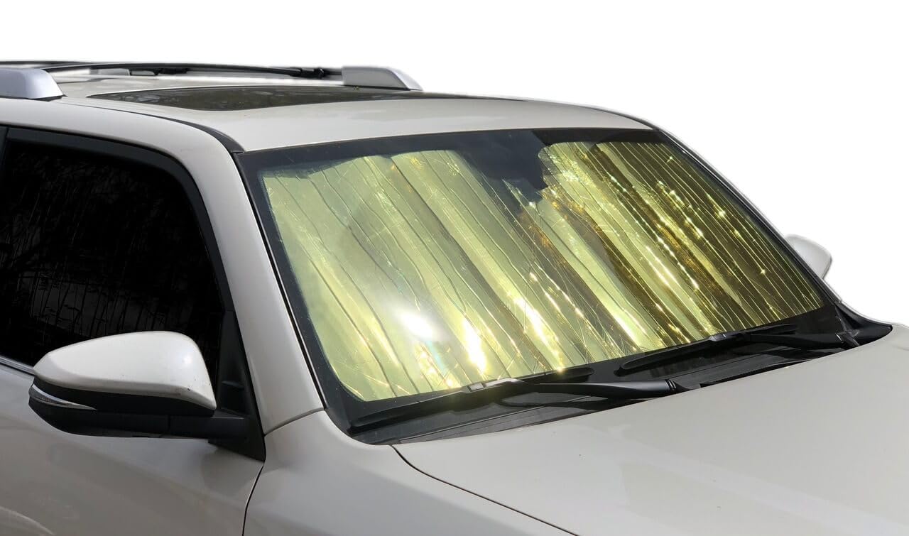 HeatShield Windshield Sun Shade for Mercedes-Benz C-Class (204) Wagon 2008-2014 | Custom Fit Car Sunshade | UV Protection & Heat Reduction | Gold Series | Perfect for Parking, Road Trips & Summer Protection