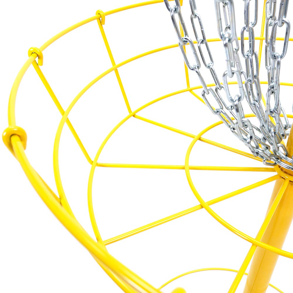 Double Chain Practice Basketball Hoop - Durable Outdoor Basketball Training Equipment for Kids & Adults - Perfect for Driveway, Backyard, and Park Use