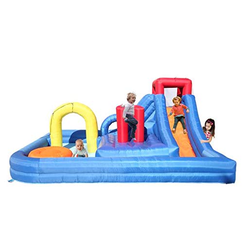 Best Inflatable Water Slide Bouncer for Kids - Outdoor Water Play with River Race Area, Climbing Wall & Water Cannon | Perfect for Backyard Parties, Summer Fun & Family Gatherings