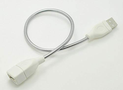 5-Pack Metal USB Hose Extension Cable with USB Lamp Cap - Flexible Snake Light for Home Decor, Parties & DIY Projects