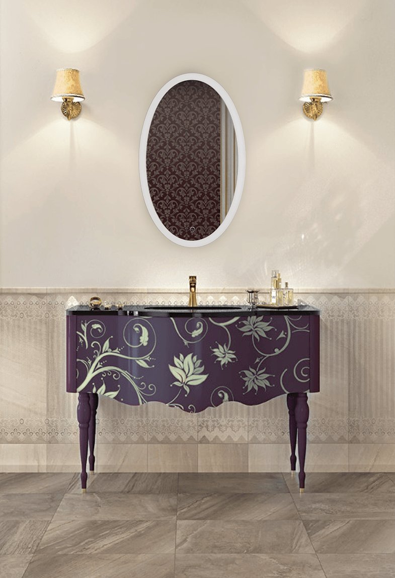 Krugg Sol Oval 22x40 Inch LED Bathroom Mirror with Adjustable Dimmer & Anti-Fog Function - Perfect for Modern Vanities, Spa-Like Showers & Luxury Home Decor