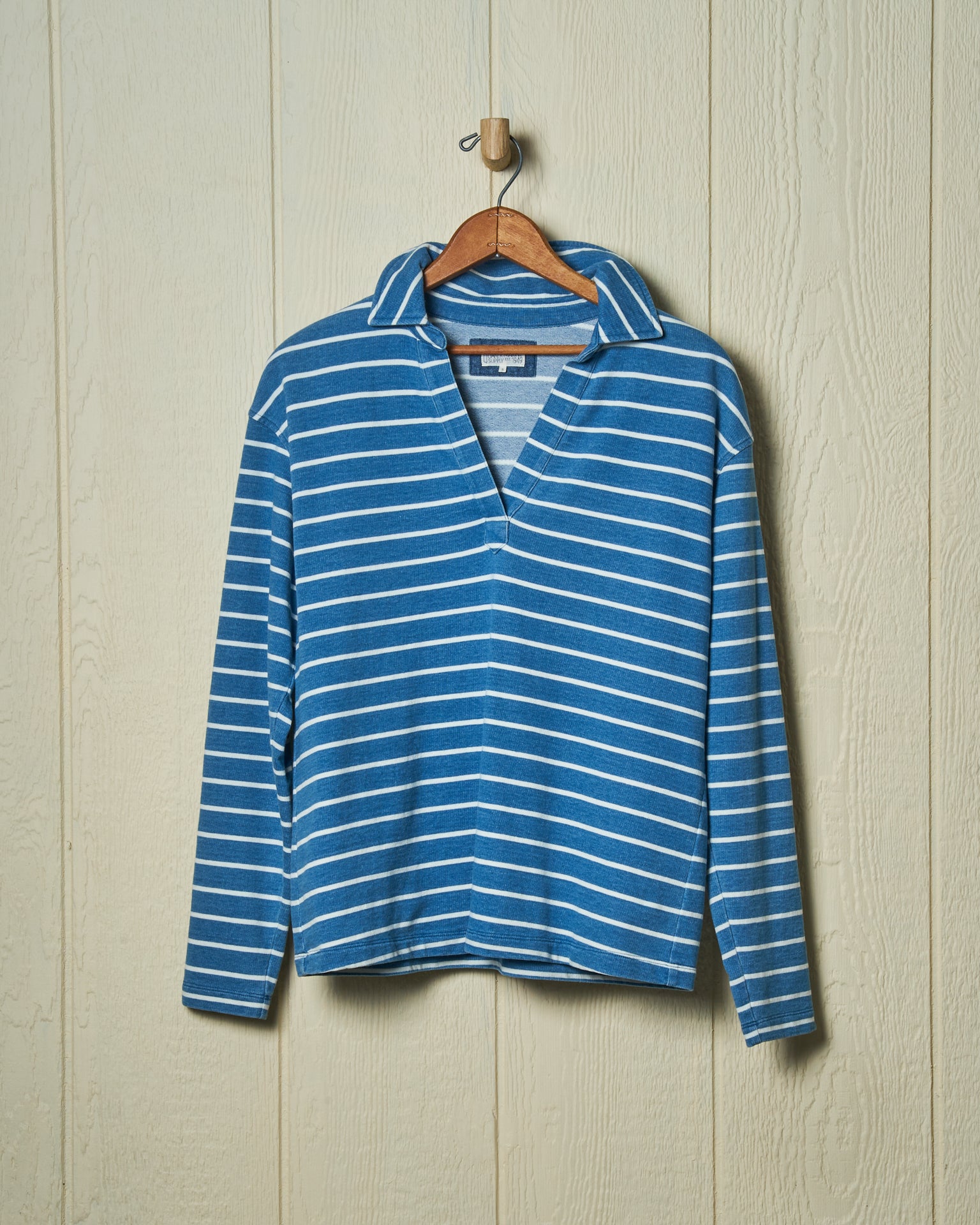 Indigo Inlet Pullover - ¾” Indigo & White Striped Women's Sweater | Cozy Casual Wear for Fall & Winter | Perfect for Layering, Office & Weekend Outfits