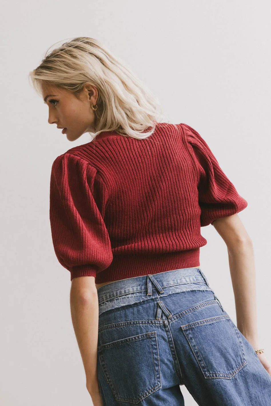Axton Knit Cardigan for Women - Marsala Color Cozy Sweater | Fall & Winter Layering, Casual Outfits, Office Wear | FINAL SALE