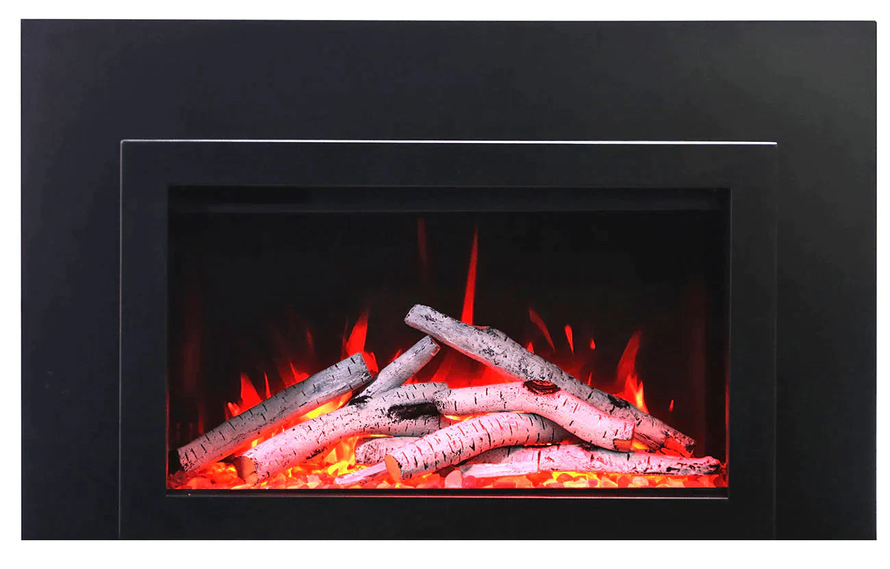 Amantii TRD 48 48-Inch Built-In Electric Fireplace Insert - Traditional Series with Realistic Flames - Perfect for Living Room, Bedroom, or Office Heating & Ambiance