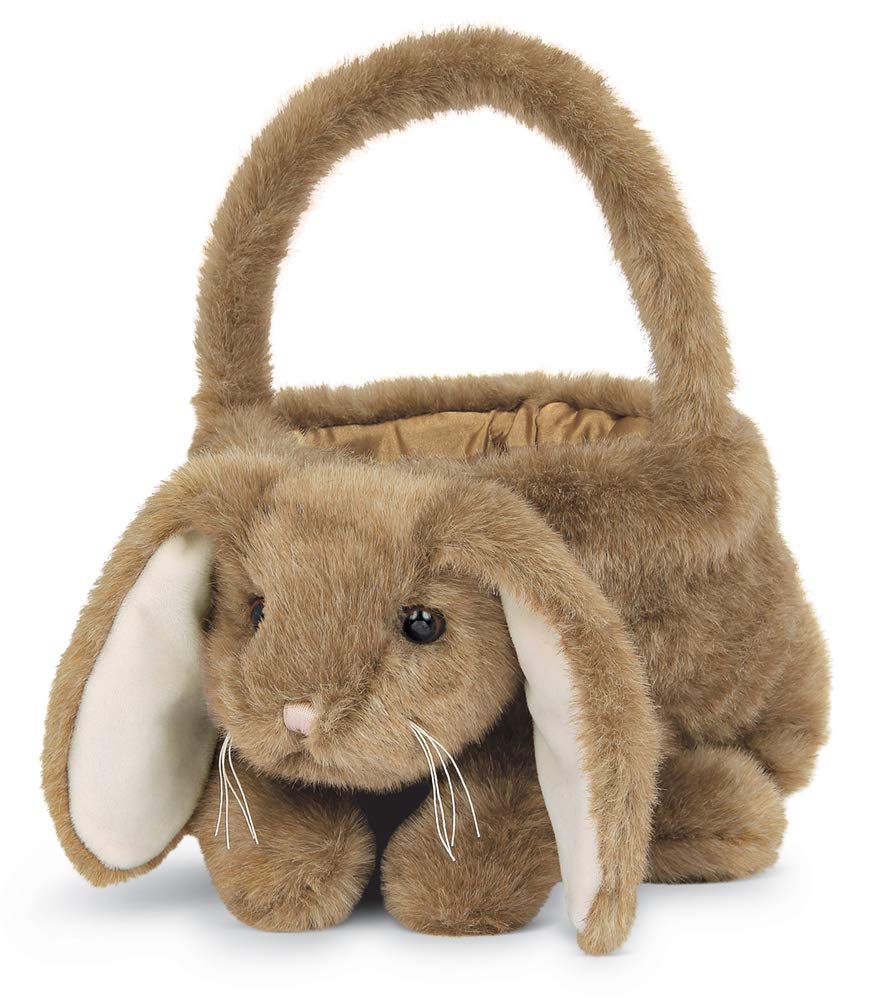 Bearington Soft Plush Bunny Rabbit Stuffed Animal - Easter Basket for Kids, Brown 12x13 Inches - Perfect for Easter Gifts, Nursery Decor & Cuddly Toy