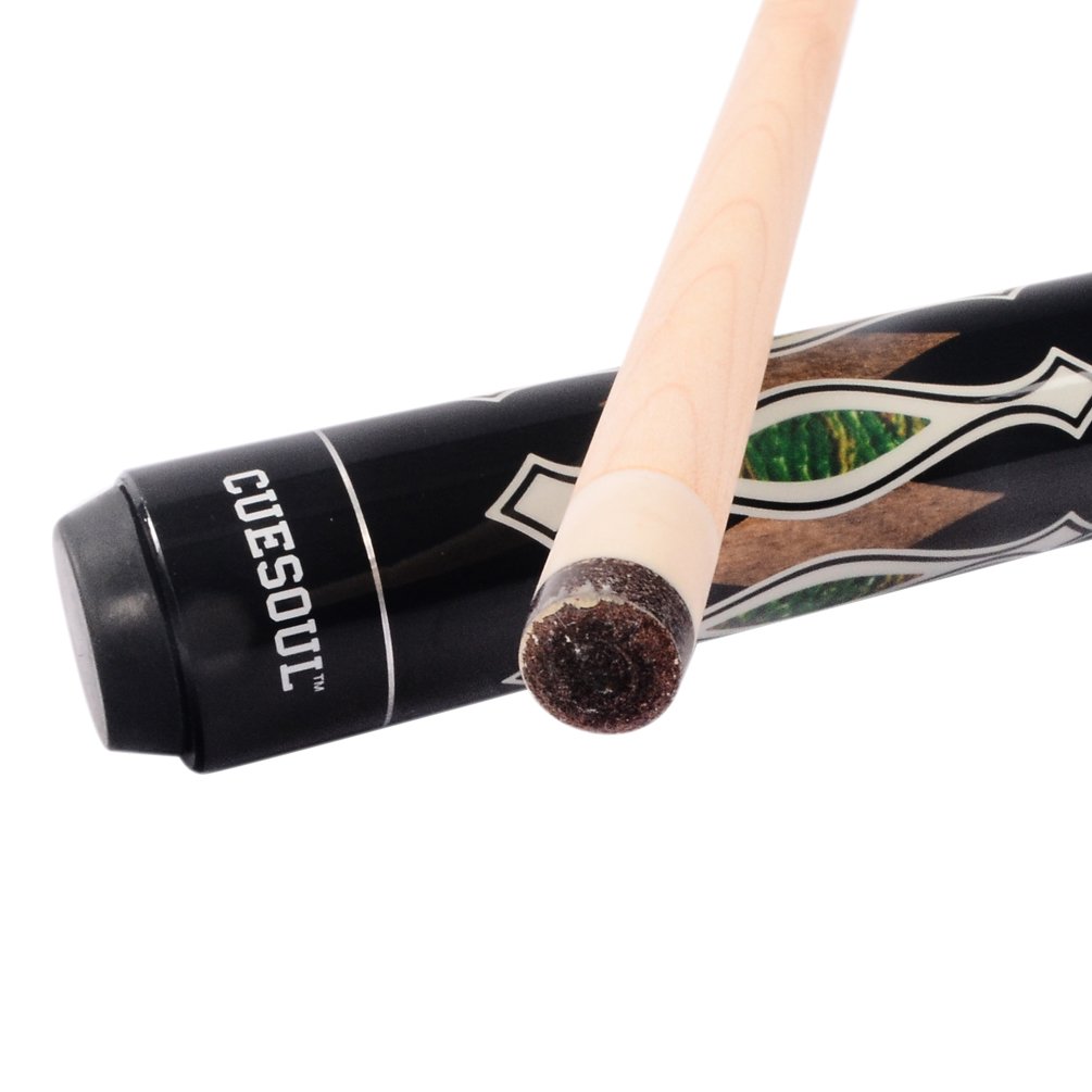 CUESOUL 2-Piece House Bar Pool Cue Sticks Set with Hard 2x2 Case - Professional Billiard Accessories for Home, Bars & Game Rooms