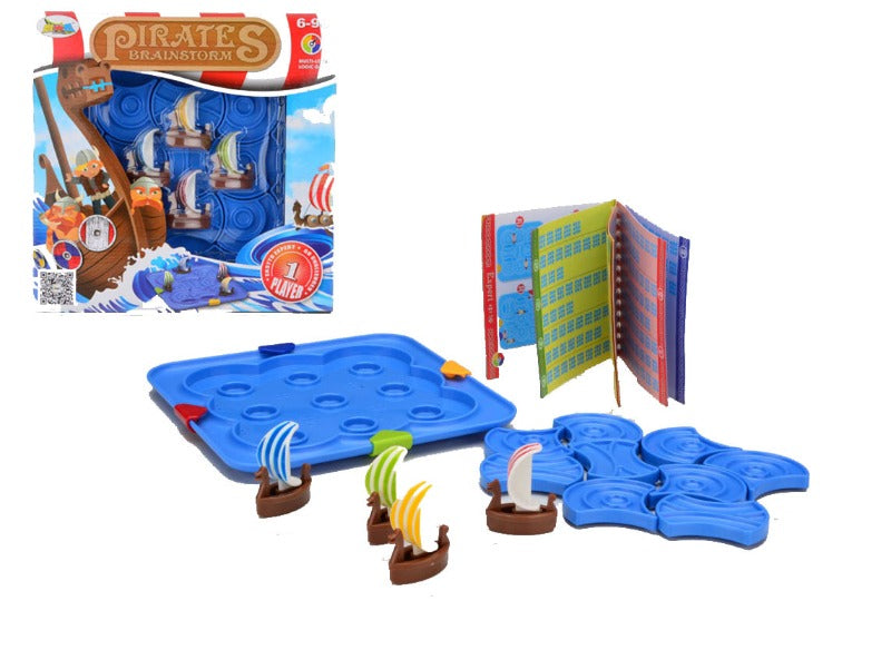 Pirates Brainstorm Board Game - Fun Family Strategy Game for Kids & Adults - Perfect for Game Nights, Parties & Team Building Activities