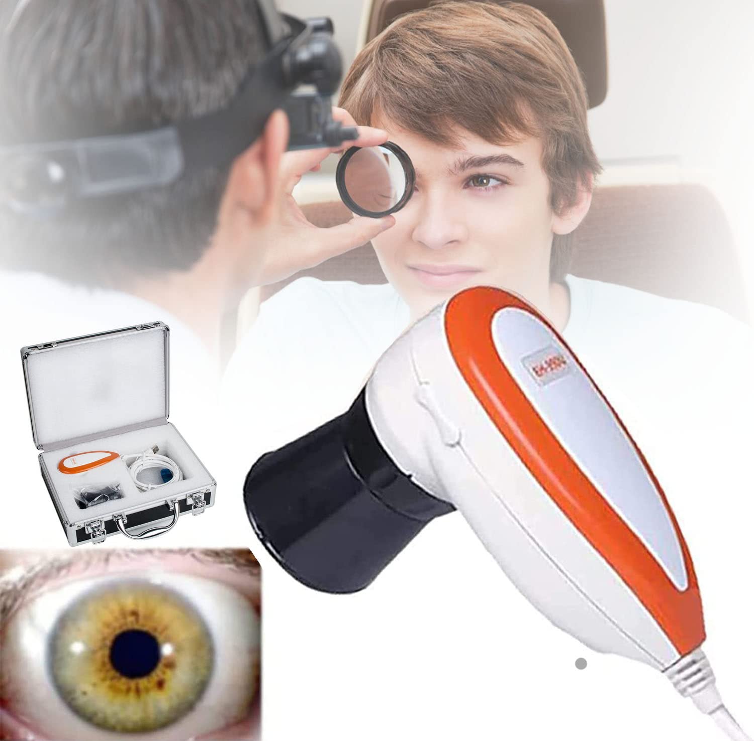 5.0MP USB Iridology Camera with Pro Iris Analysis Software - HD 30x Magnifying Lens for Eye Iris Examination | Perfect for Holistic Health Practitioners, Naturopaths & Iridologists