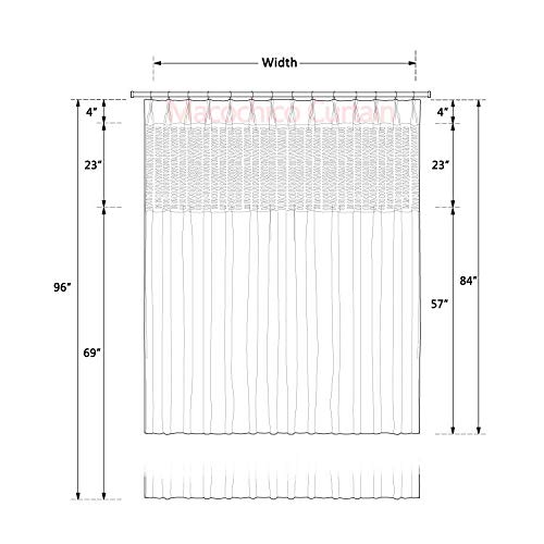 Macochico Extra Wide Medical Privacy Curtains - 12ft Wide x 8.5ft Tall Pinch Pleated Hospital Curtains, Blue Clinic Room Divider for Hospitals, SPA, Labs & Nursing Homes (1 Panel) - Sound Dampening & Infection Control Solution
