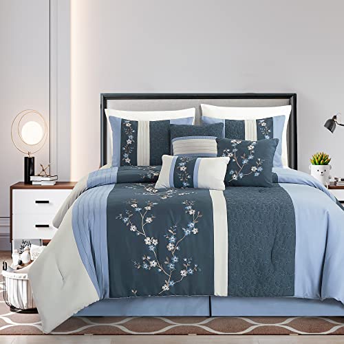 Blue/Navy/Gray Cherry Blossom