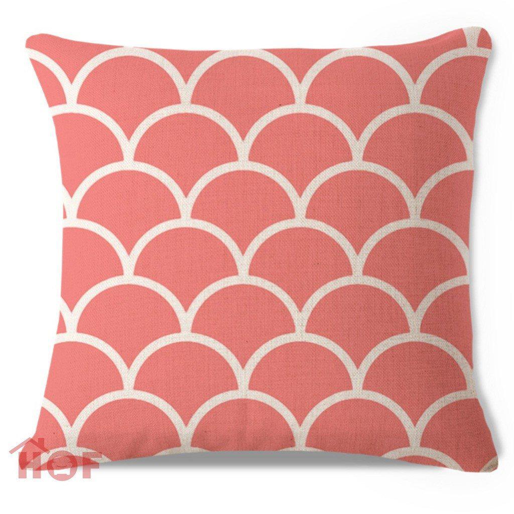 Coastal Coral Red Collection - Stylish Home Decor for Beach House, Coastal Living Room & Nautical Themed Spaces