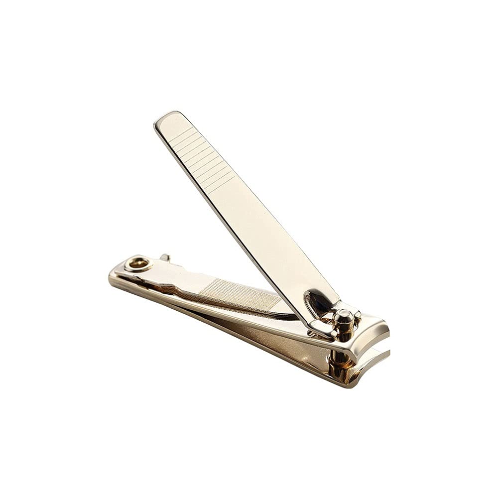 QYTECzjd Professional Gold Carbon Steel Cuticle Trimmer & Nail Clipper - Manicure & Pedicure Tool with Nail File - Perfect for Home, Salon, and Travel Nail Care