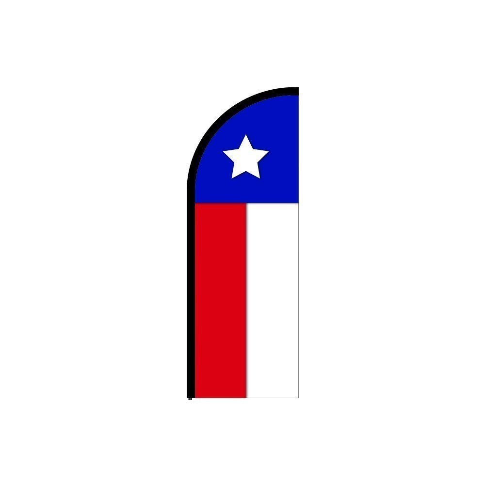 Texas Feather Flag - 9.9 Ft Business Advertising Banner | Custom Printed Flutter Flag for Outdoor Promotions by Above All Advertising | Perfect for Car Dealerships, Grand Openings & Sporting Events