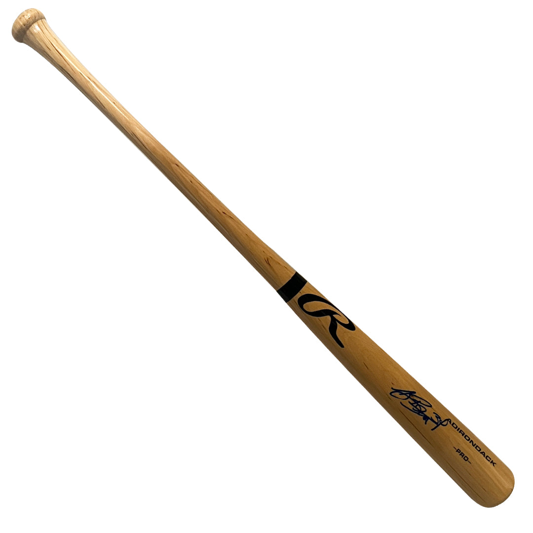 A.J. Burnett Autographed Rawlings Blonde Baseball Bat - Beckett Certified - Perfect for Collectors, Sports Memorabilia Displays & Yankees Fan Gifts