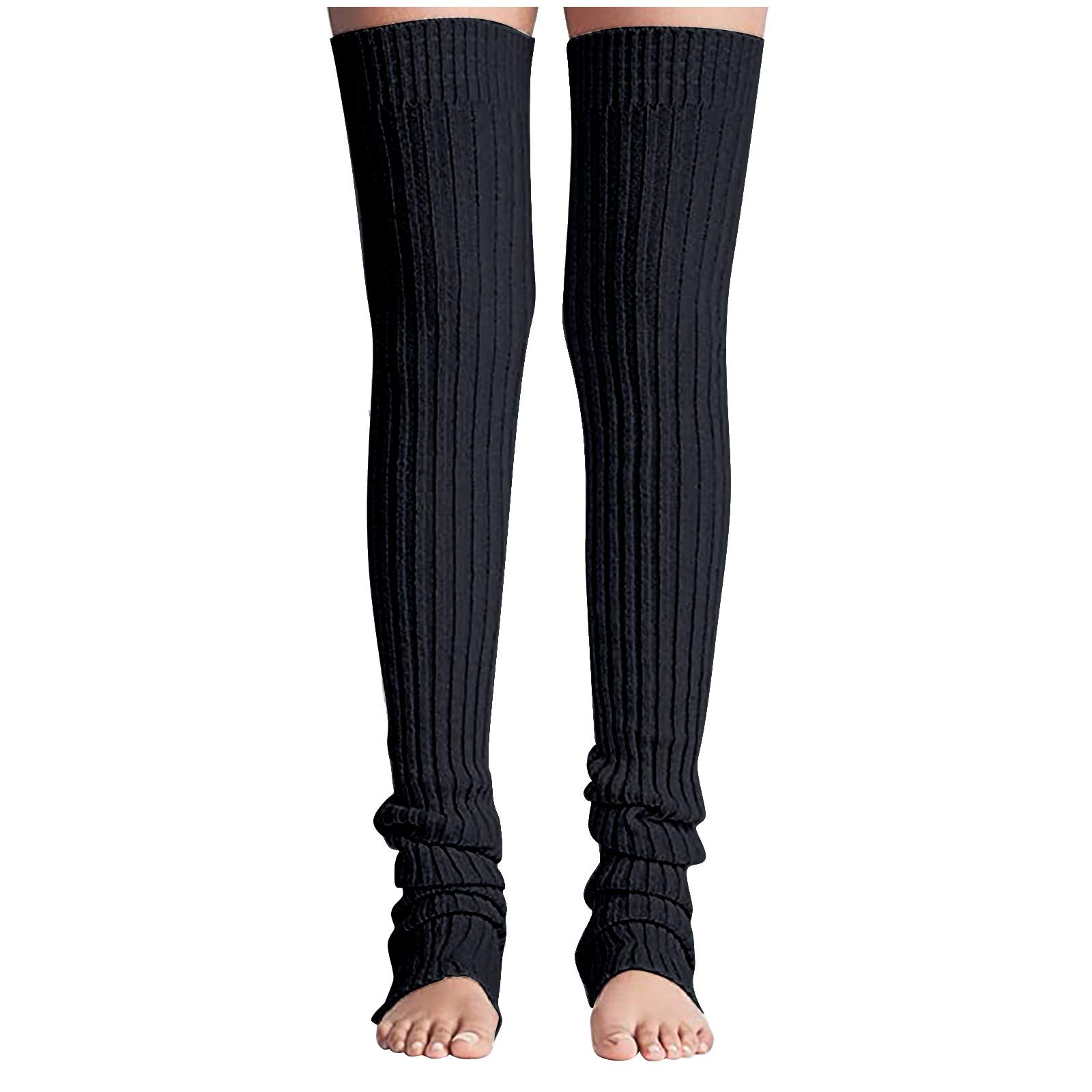 Women's Thigh High Cable Knit Leg Warmers - Soft Crochet Boot Socks for Yoga, Winter & Fashion - Cozy Long Socks for Cold Weather & Stylish Outfits