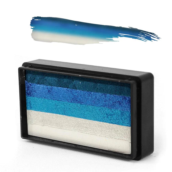 BLUE LAGOON ARTY BRUSH CAKE - Premium Watercolor Paint Set for Artists & Beginners - Perfect for Canvas Painting, DIY Crafts & Home Decor