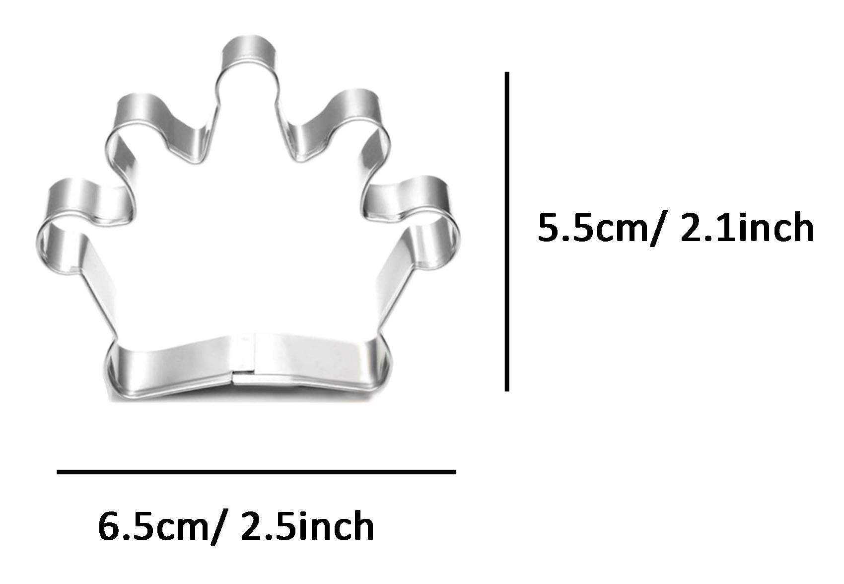 Royal Queen Tiara Crown-Shaped Cookie Cutter Set - Stainless Steel Baking Decorations for Birthday, Wedding, Princess Party & DIY Cookies (3-Piece) - Perfect for Cake Decorating, Holiday Baking & Gift Giving