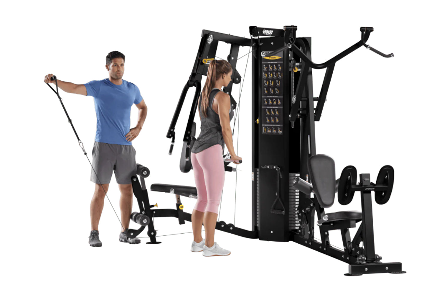 Hoist H2200 Multi-Stack Home Gym System (2 Stack) - Full Body Workout Equipment for Strength Training & Fitness at Home
