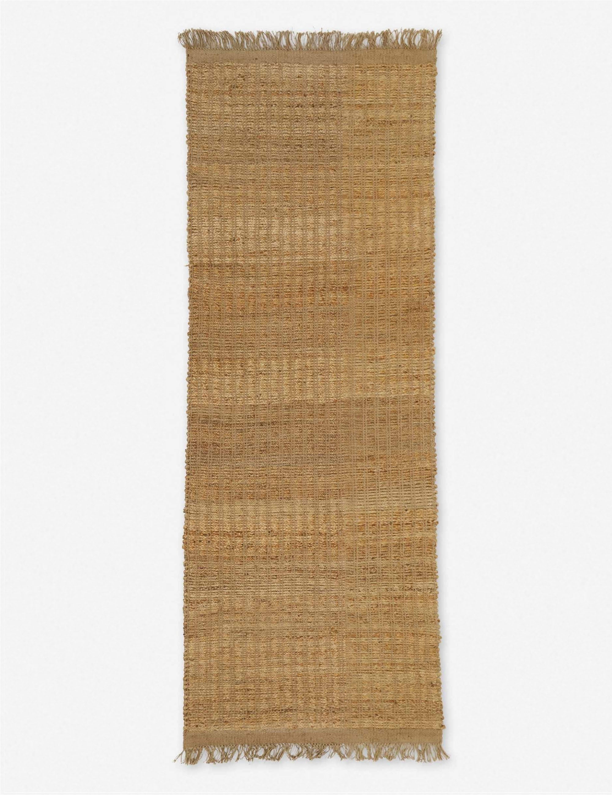 Bryn Handwoven Jute Rug Swatch 12x12 Inch - Natural Eco-Friendly Home Decor for Living Room, Bedroom & Office