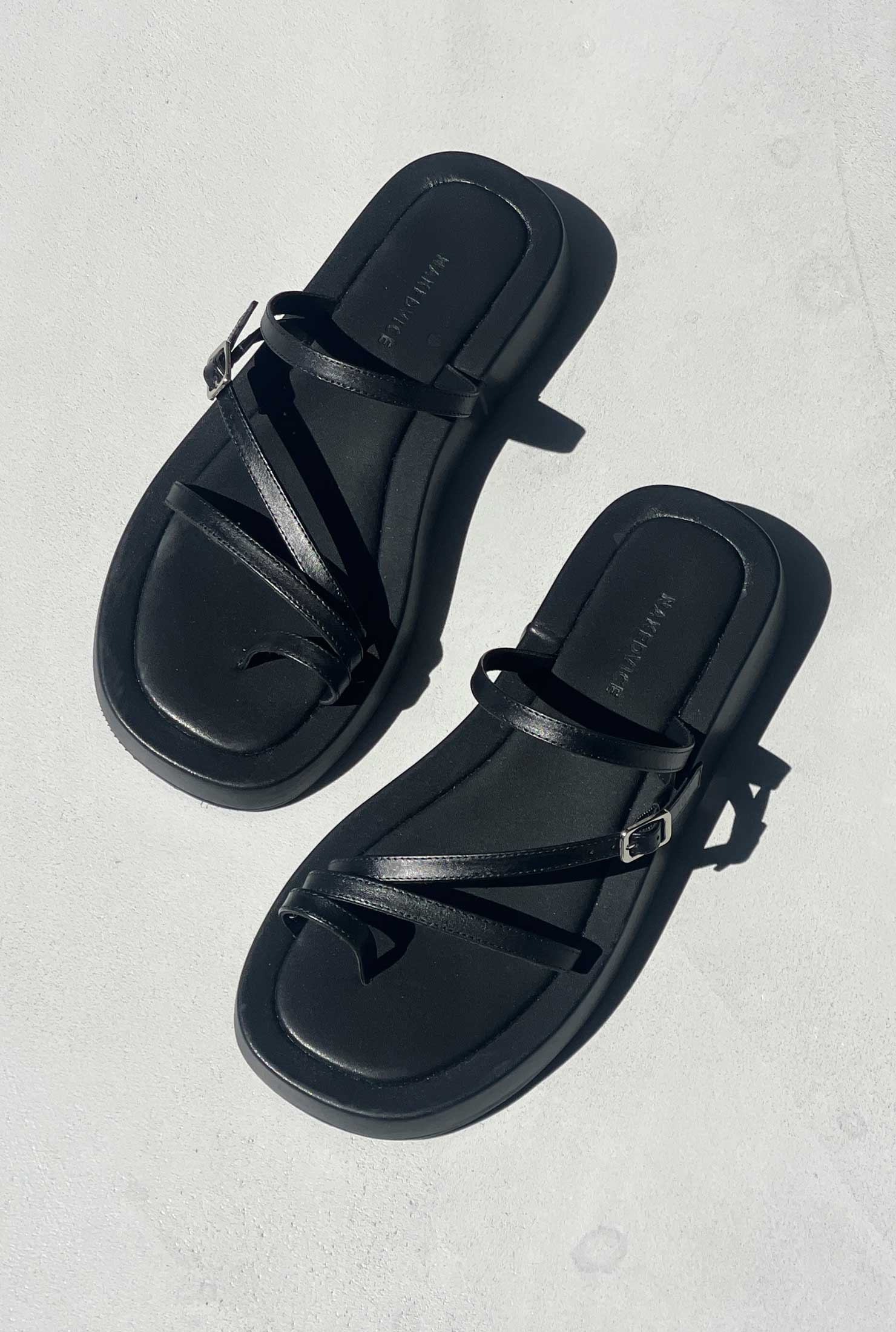 TIA Black Slides - Comfortable & Stylish Slip-On Sandals for Women & Men - Perfect for Beach, Pool, Gym, and Casual Wear