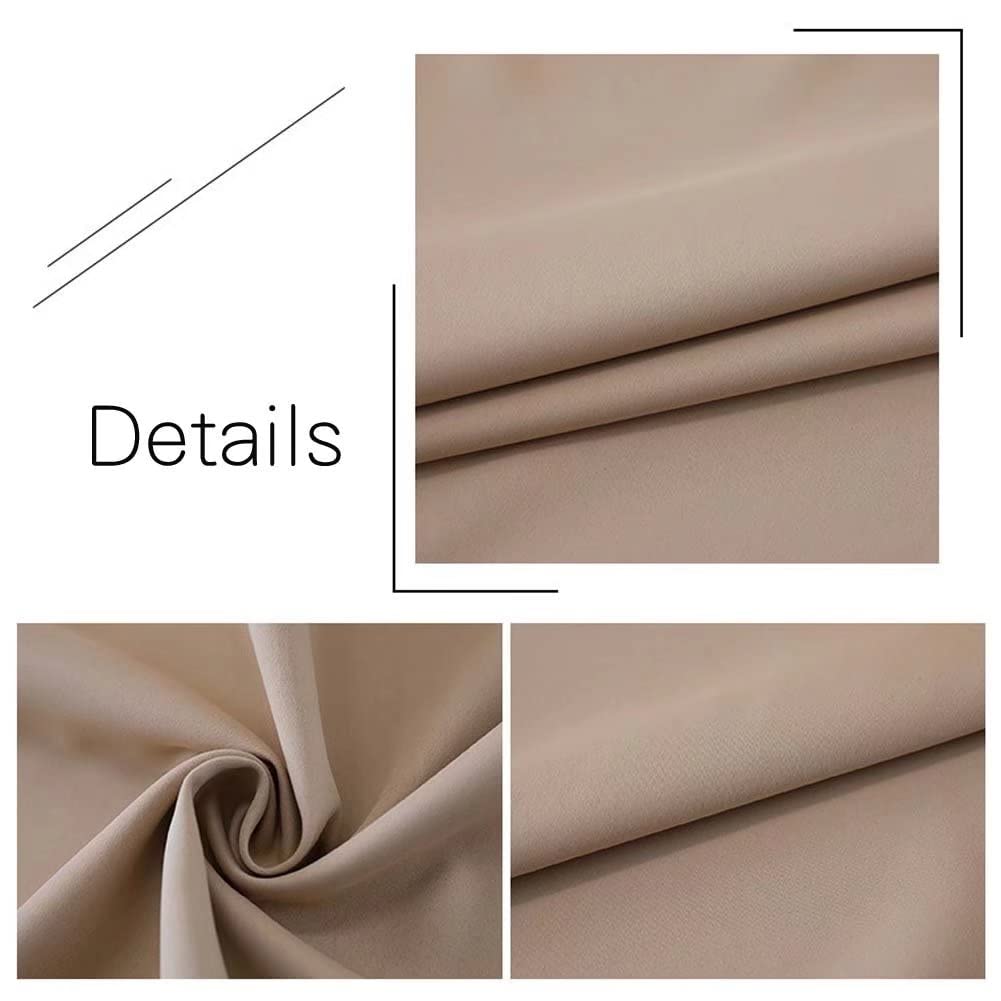 MacoHome Blackout Curtains - Thermal Insulated Grommet Drapes for Bedroom & Living Room - Extra Long 84