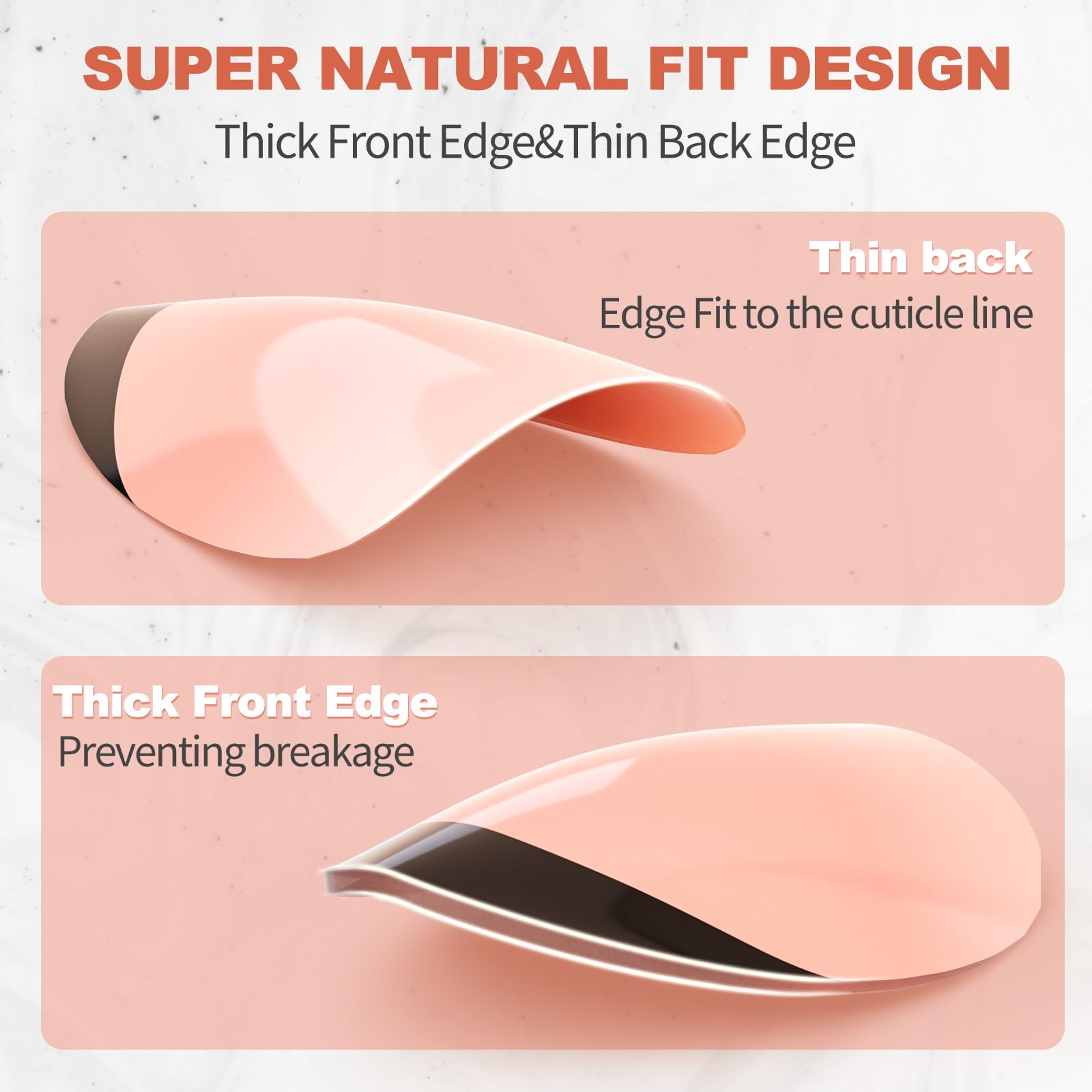 French Tip Press On Nails Almond Shape - Short Reusable Fake Nails Kit for Women (30 Pcs, Black French 120) - 15 Sizes, Natural Look, Easy Glue On - Perfect for Parties, Weddings & Everyday Wear