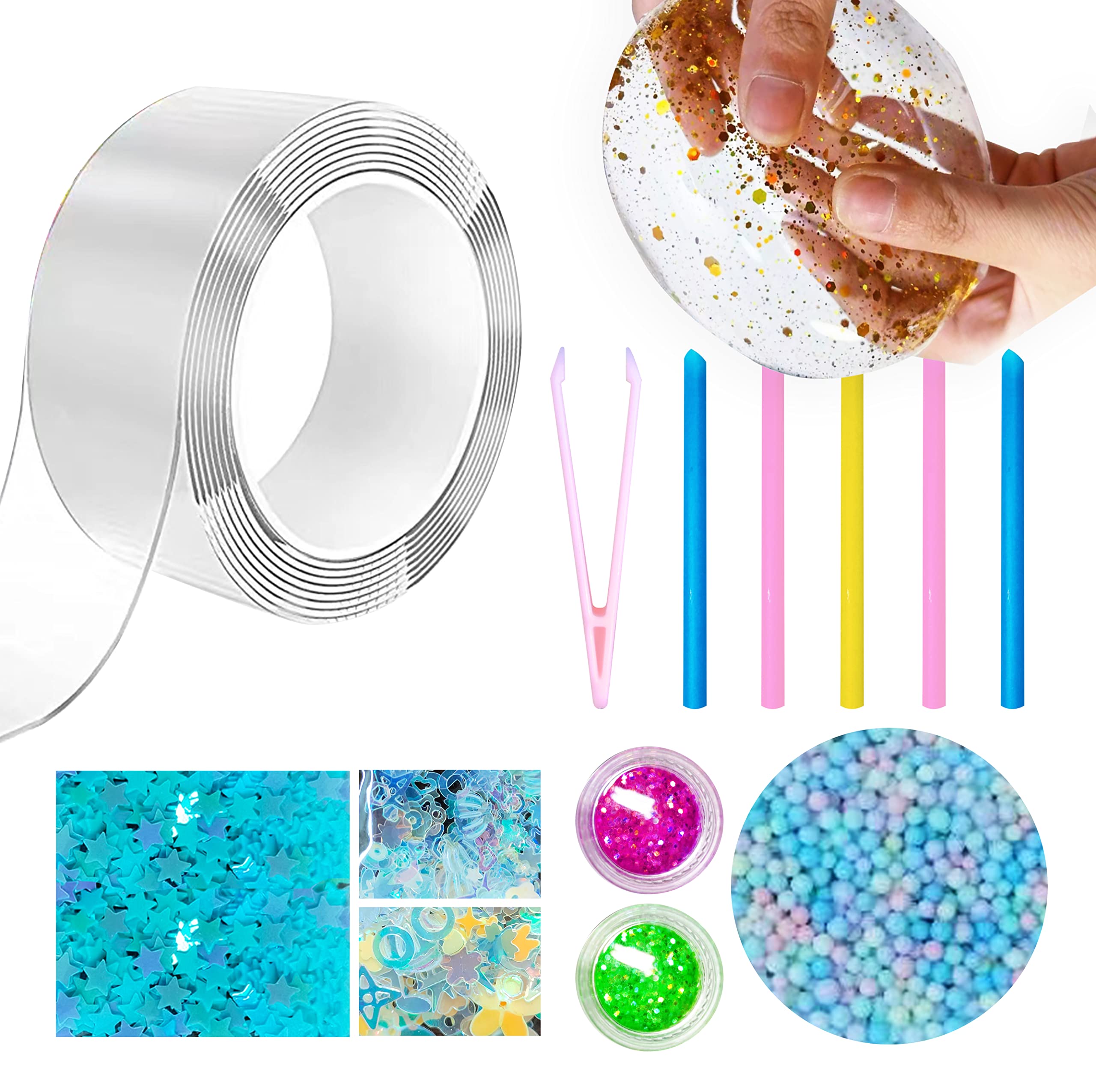 Nano Tape Bubble Kit - DIY Craft Kit for Kids, Fun Party Favors & Children's Day Gifts | Perfect for Birthday Parties, Classroom Activities & Creative Play