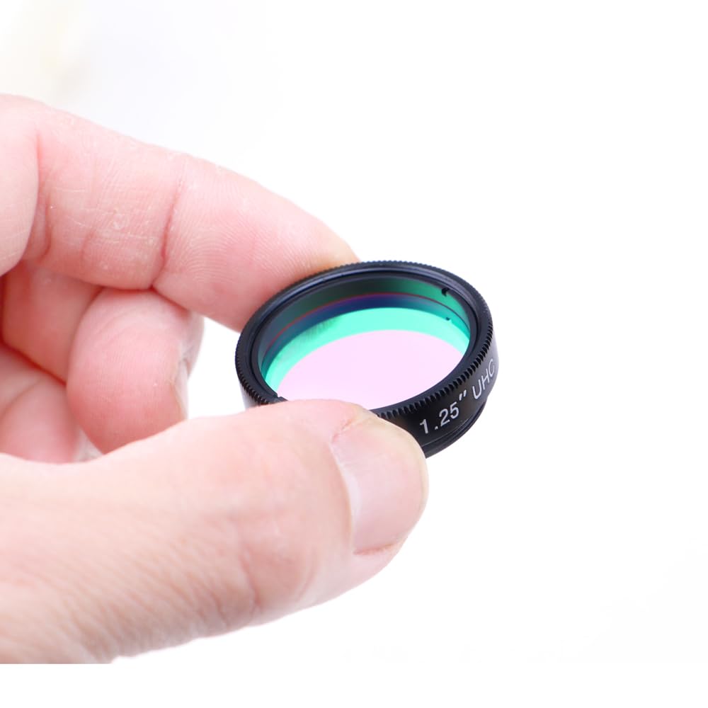 Starboosa 1.25 Inch UHC Telescope Filter - High Contrast Deep Sky Observation & Astrophotography Filter - Light Pollution Reduction for Nebulae & Galaxies - Perfect for Urban Astronomy & Night Sky Photography