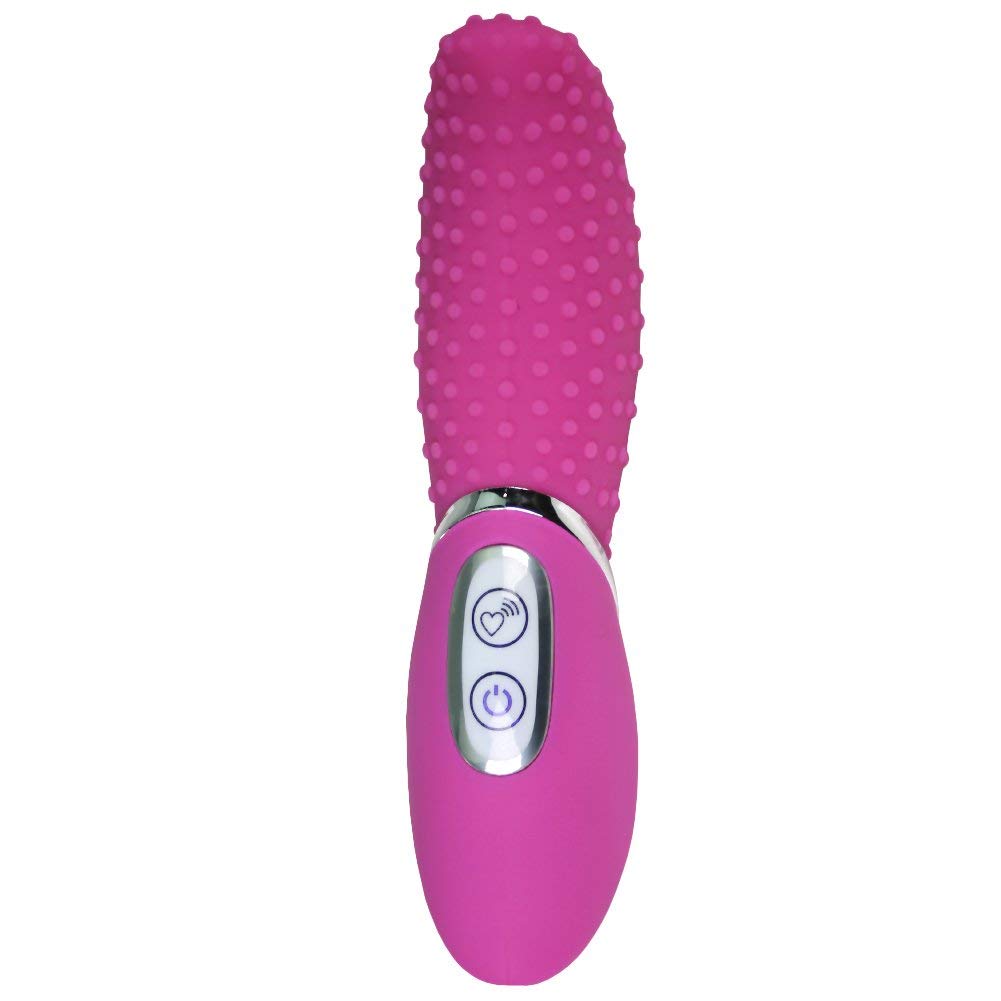 7-Speed Textured Silicone Tongue Vibrator - Powerful G-Spot & Clitoral Stimulator for Women | Waterproof, Body-Safe Adult Toy for Couples Play & Solo Pleasure