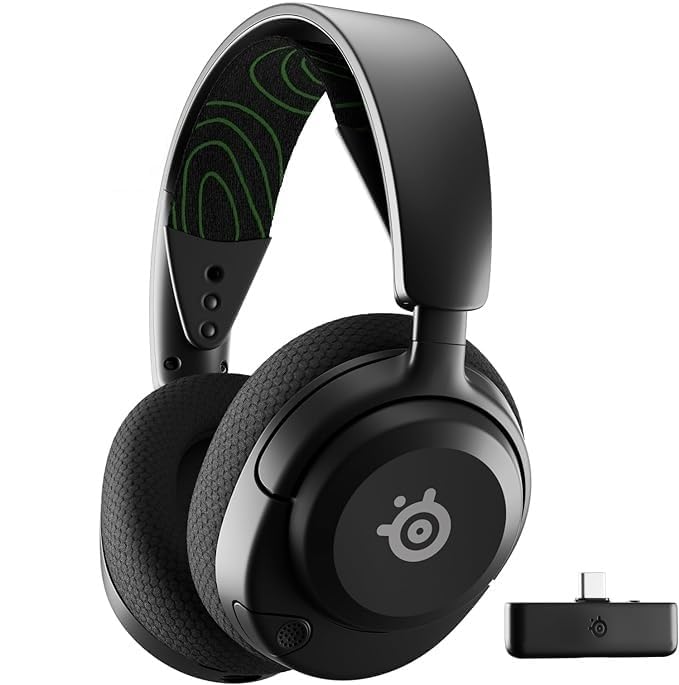 SteelSeries Arctis Nova 5X Wireless Gaming Headset for Xbox, PC, PS5, Switch & Mobile - Multi-Platform Bluetooth & 2.4GHz Connectivity - 60H Battery Life - 100+ Audio Presets - ClearCast Gen2 Mic - Perfect for Competitive Gaming, Streaming & Work Calls (Renewed)