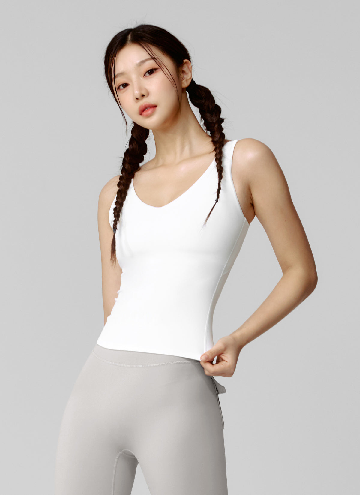 Black Label Signature Breathe V-Neck Tank Top for Women - Soft Comfortable Workout & Yoga Tops - Perfect for Gym, Running, and Casual Wear