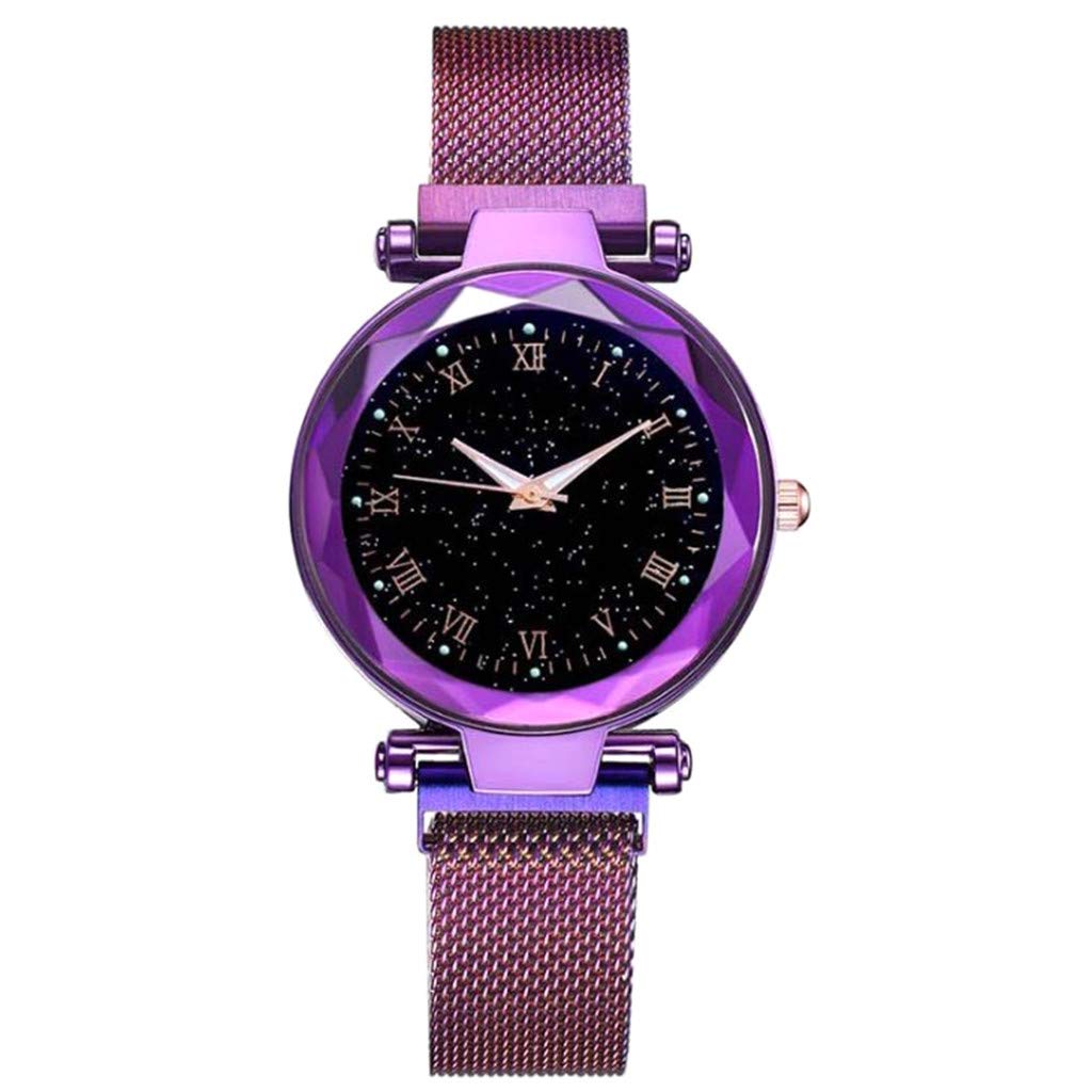 Stylish Leather Strap Quartz Watch for Women & Men - Magnetic Buckle Fashion Timepiece | Perfect Gift for Her/Him, Office Wear, Date Night & Special Occasions