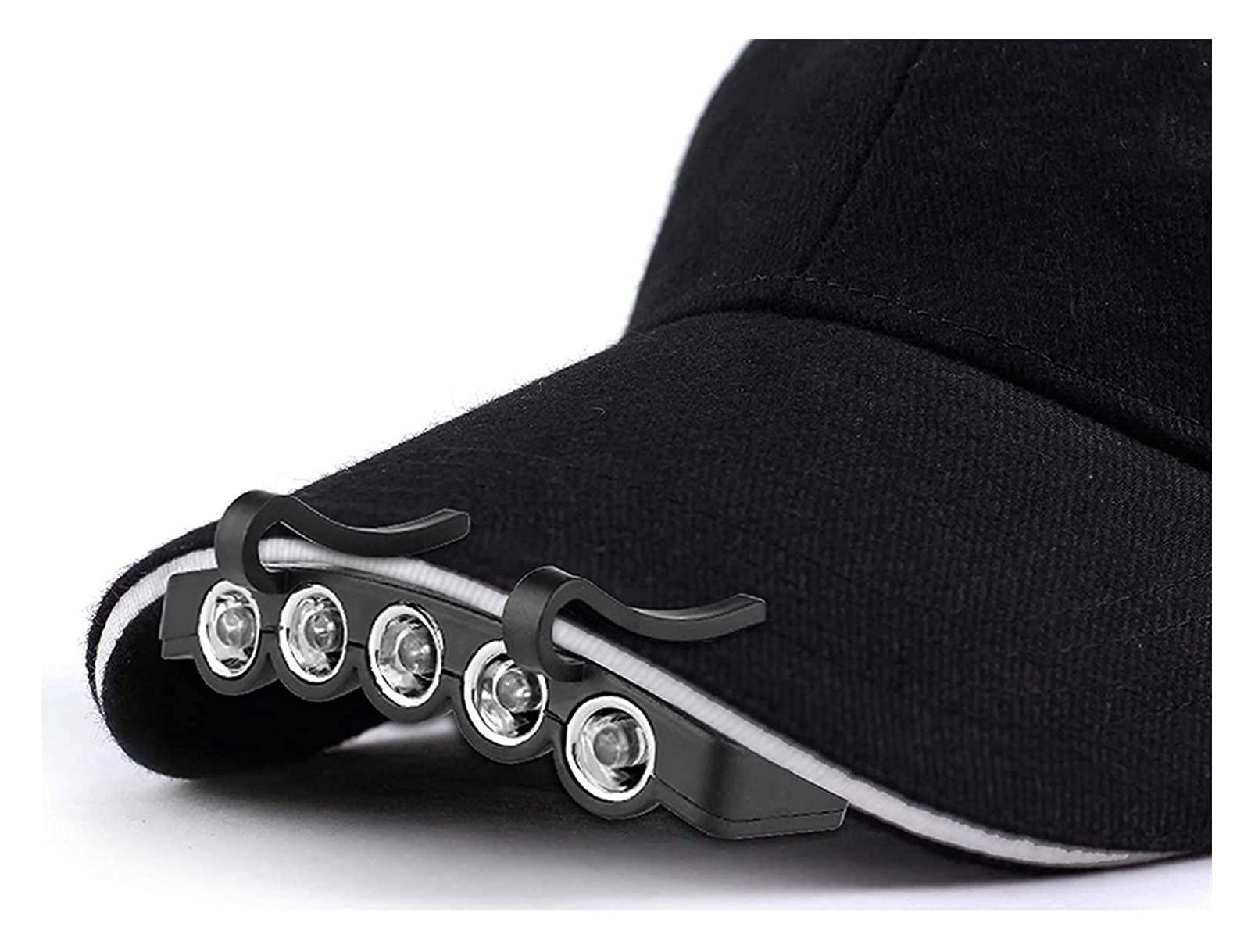 **LED Headlamp for Fishing, Camping & Cycling – Rechargeable Clip-On Cap Light with Adjustable Brightness – Perfect for Night Fishing, Hiking & Outdoor Adventures**