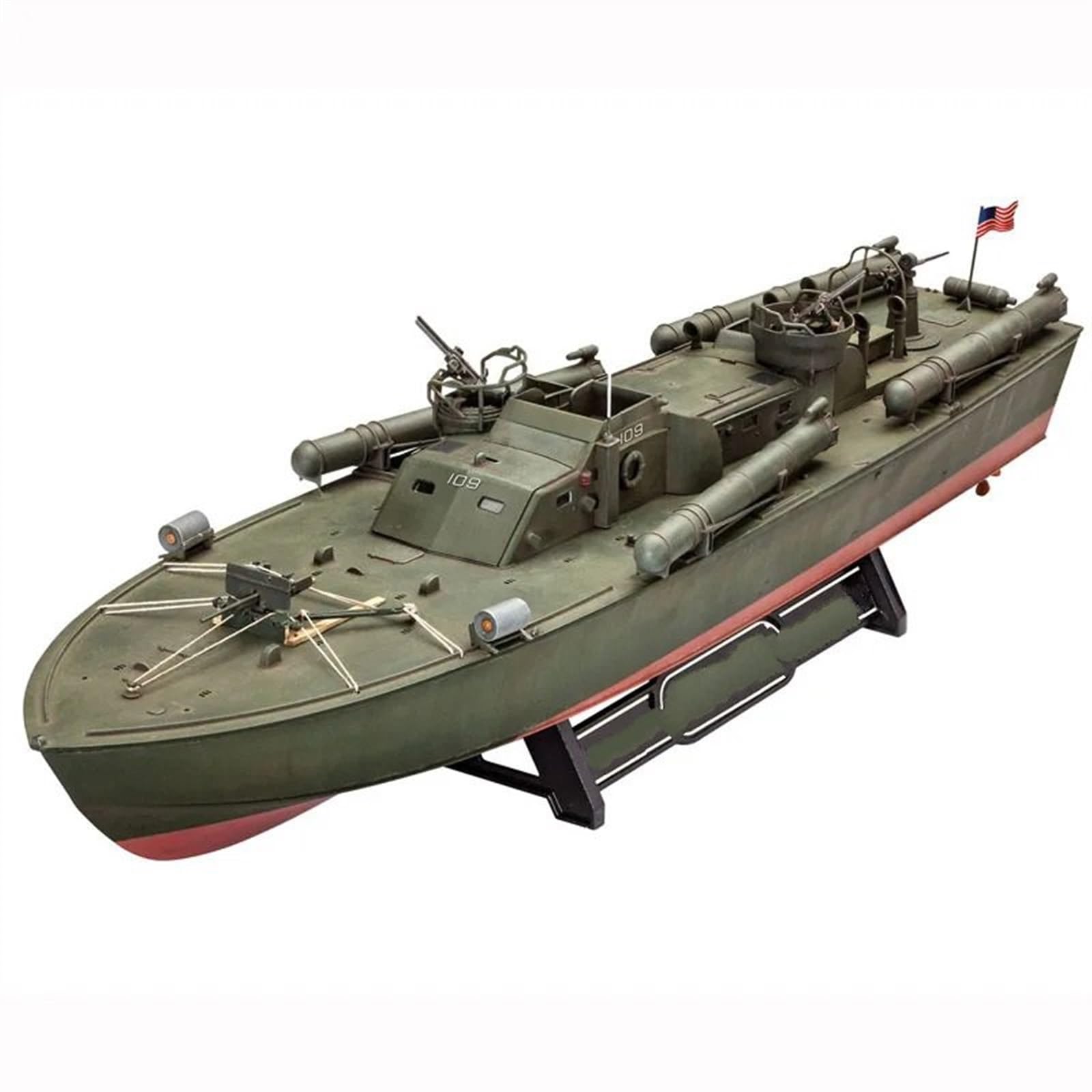 1/72 Scale PT-109 Torpedo Patrol Boat Model Kit - Assembled WWII Military Ship Collection - Perfect for History Enthusiasts & Model Builders - Display for Home Office, Classroom or Gift