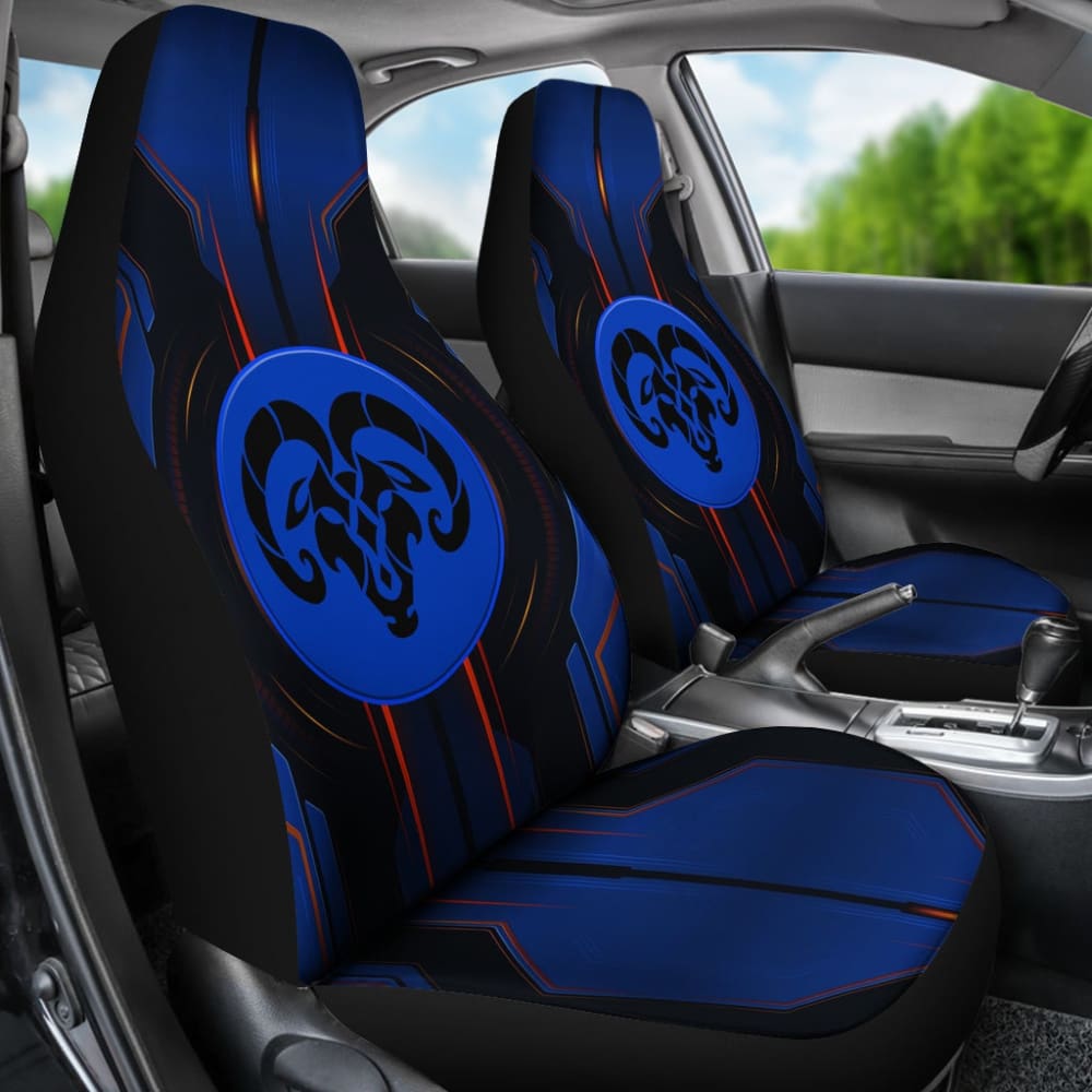 Premium Black & Blue Custom Fit Dodge Ram Seat Covers - Heavy Duty Neoprene Protection for Trucks (Model 2 212603) | Perfect for Off-Roading, Work & Everyday Commute