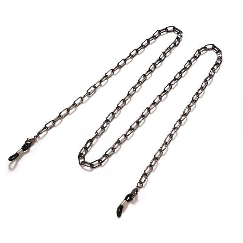 Premium Metal Glasses Chain - Stylish Sunglasses Strap & Face Mask Holder - Adjustable Reading Glasses Retainer for Men & Women - Perfect for Work, Travel, and Outdoor Activities